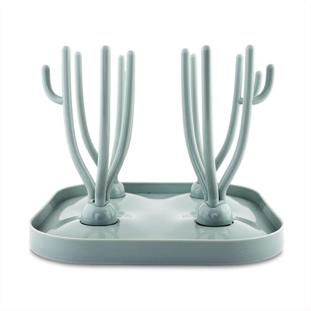 Baby Care Babyflaschentrockner f&uuml;r Trinkflaschen Schnuller Zubeh&ouml;r Abtropfhalter gr&uuml;n - Bild 1