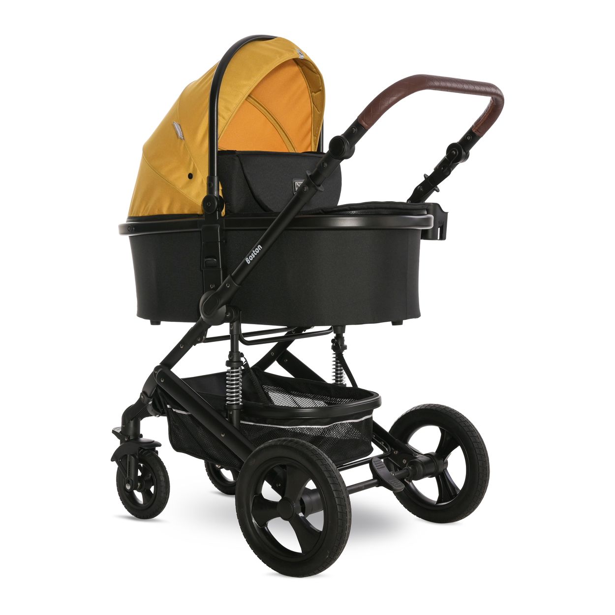 Lorelli Kombikinderwagen Boston 2 in 1 Sportsitz Babywanne M&uuml;ckennetz bis 22 kg gelb - Bild 1