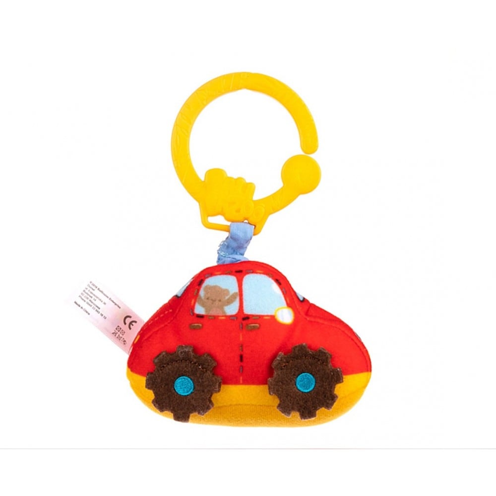 Bali Bazoo Pl&uuml;schfahrzeug Vibration C-Ring Stoffspielzeug zuhause und unterwegs rot - Bild 1