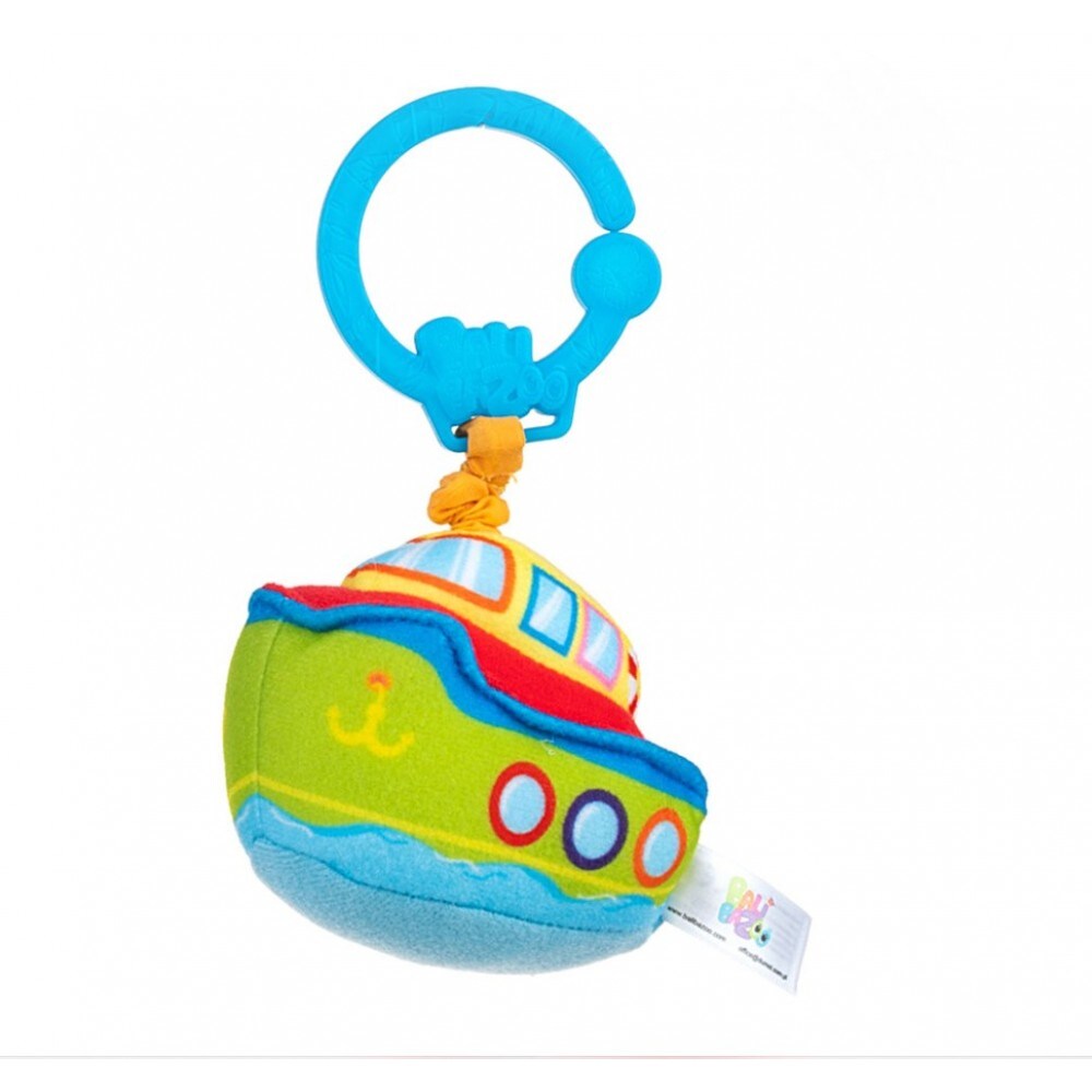 Bali Bazoo Pl&uuml;schfahrzeug Vibration C-Ring Stoffspielzeug zuhause und unterwegs gr&uuml;n - Bild 1