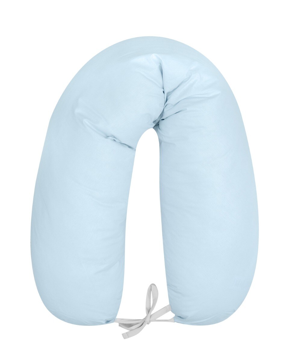 Kikkaboo Stillkissen Dream Big 150 cm lang, 100% Baumwolle, Bezug abnehmbar blau - Bild 1