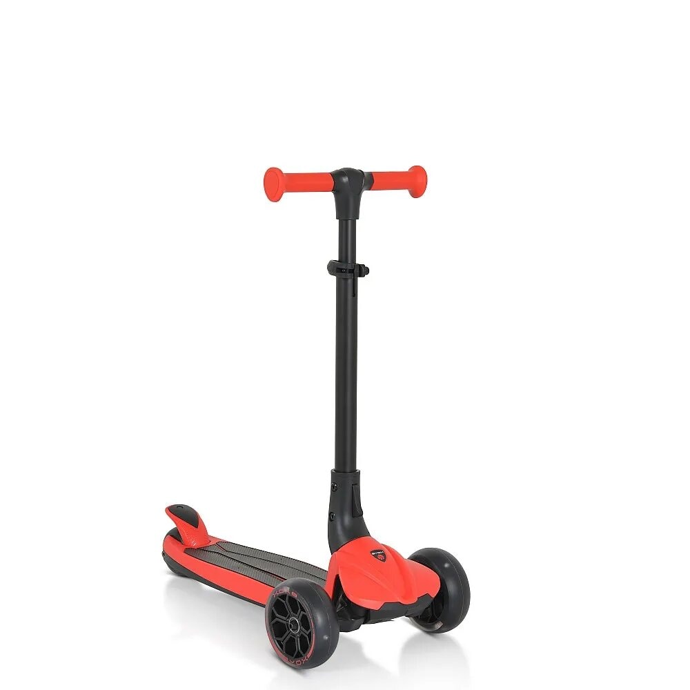 Byox Kinderroller Bolt 3 R&auml;der, h&ouml;henverstellbar, klappbar, PU-R&auml;der, ABEC-9 rot - Bild 1