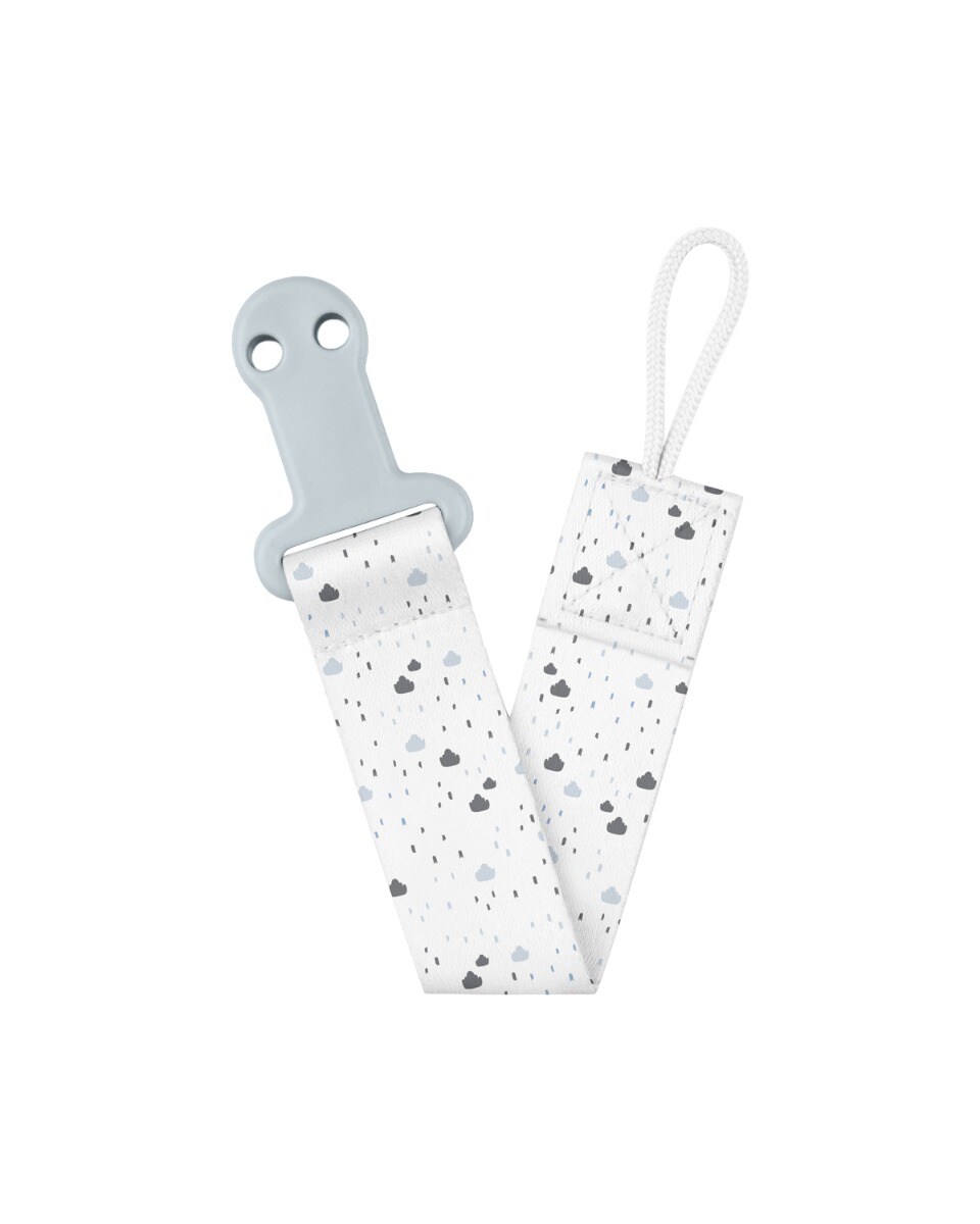 Kikkaboo Baby-Schnuller-Clip Savanna, Schnullerkette, Schnullerband, ab Geburt blau