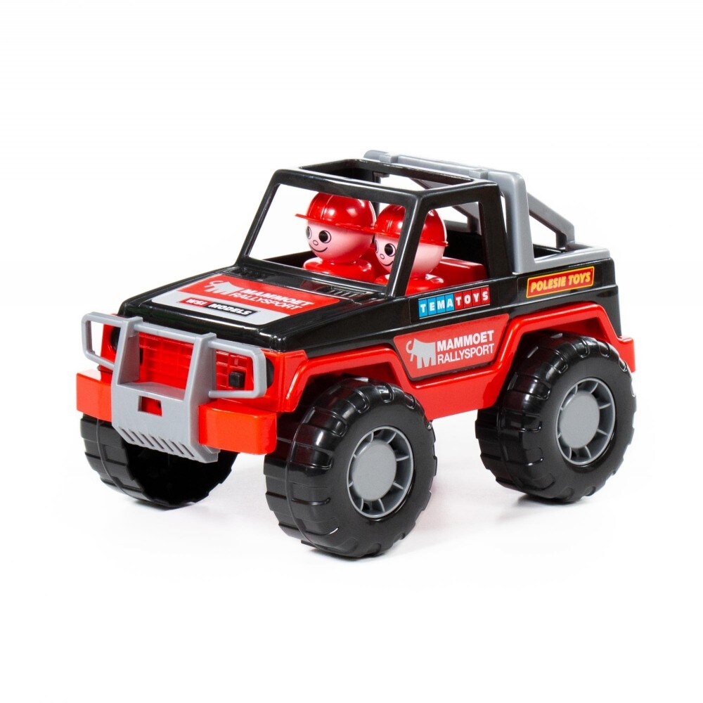 Polesie Spielzeug-Jeep 64325 Spielauto zwei Figuren, 23,5 cm lang, ab 12 Monaten rot - Bild 1
