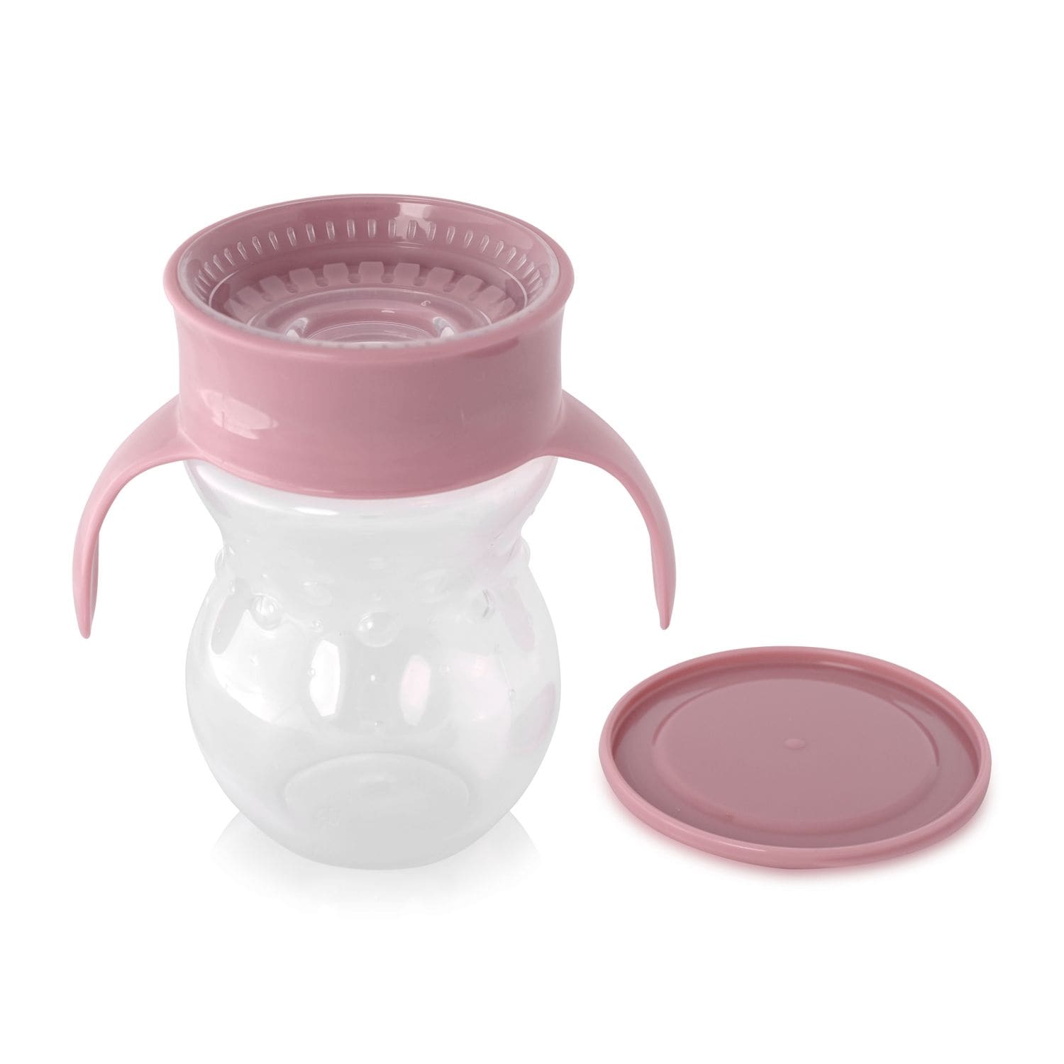 Baby Care Trinkbecher 360 Grad auslaufsicher 270ml Trinklernbecher ab 12 Monate rosa - Bild 1