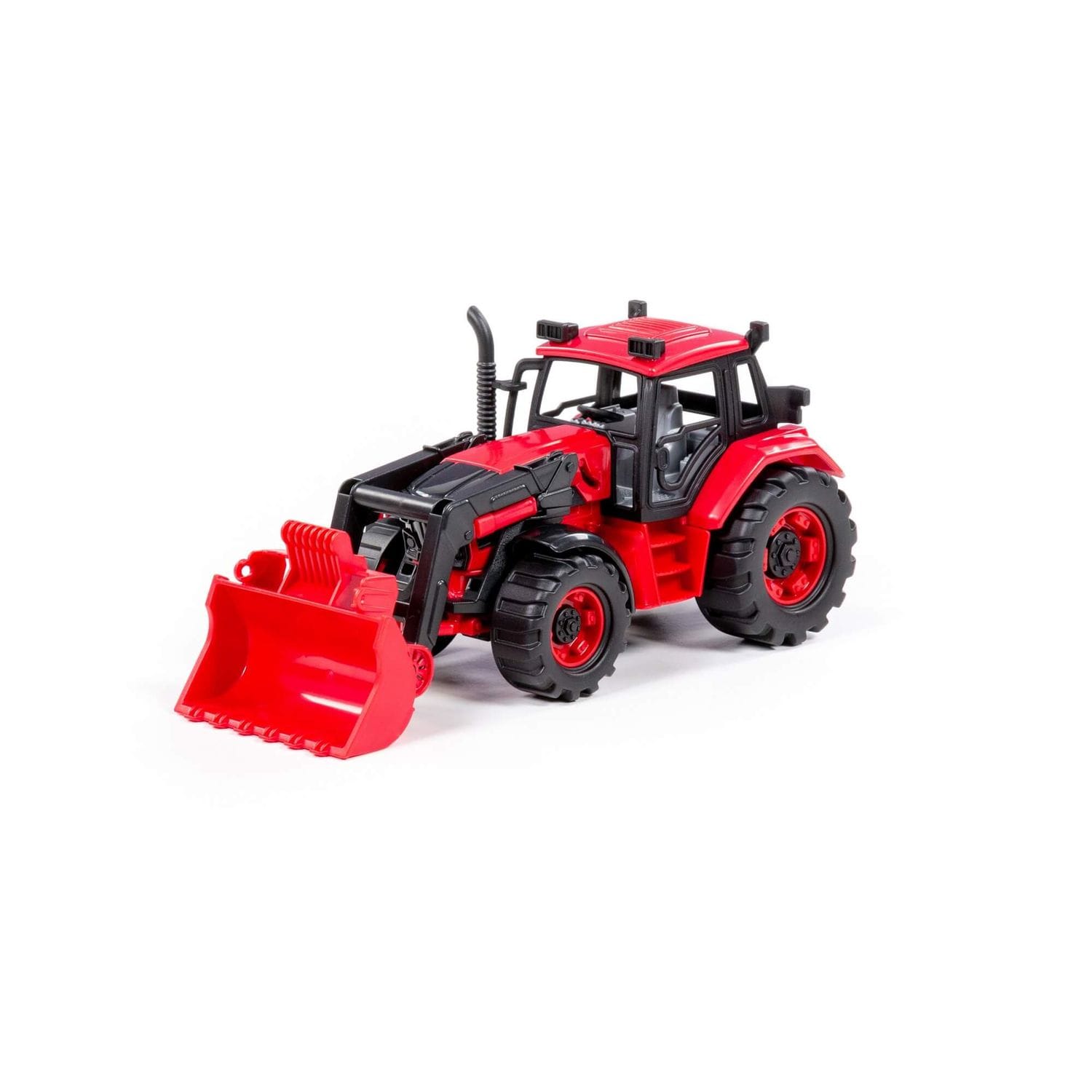 Polesie Spielzeug Traktor Radlader 91864 Frontlader, Schwungantrieb, Trecker rot - Bild 1