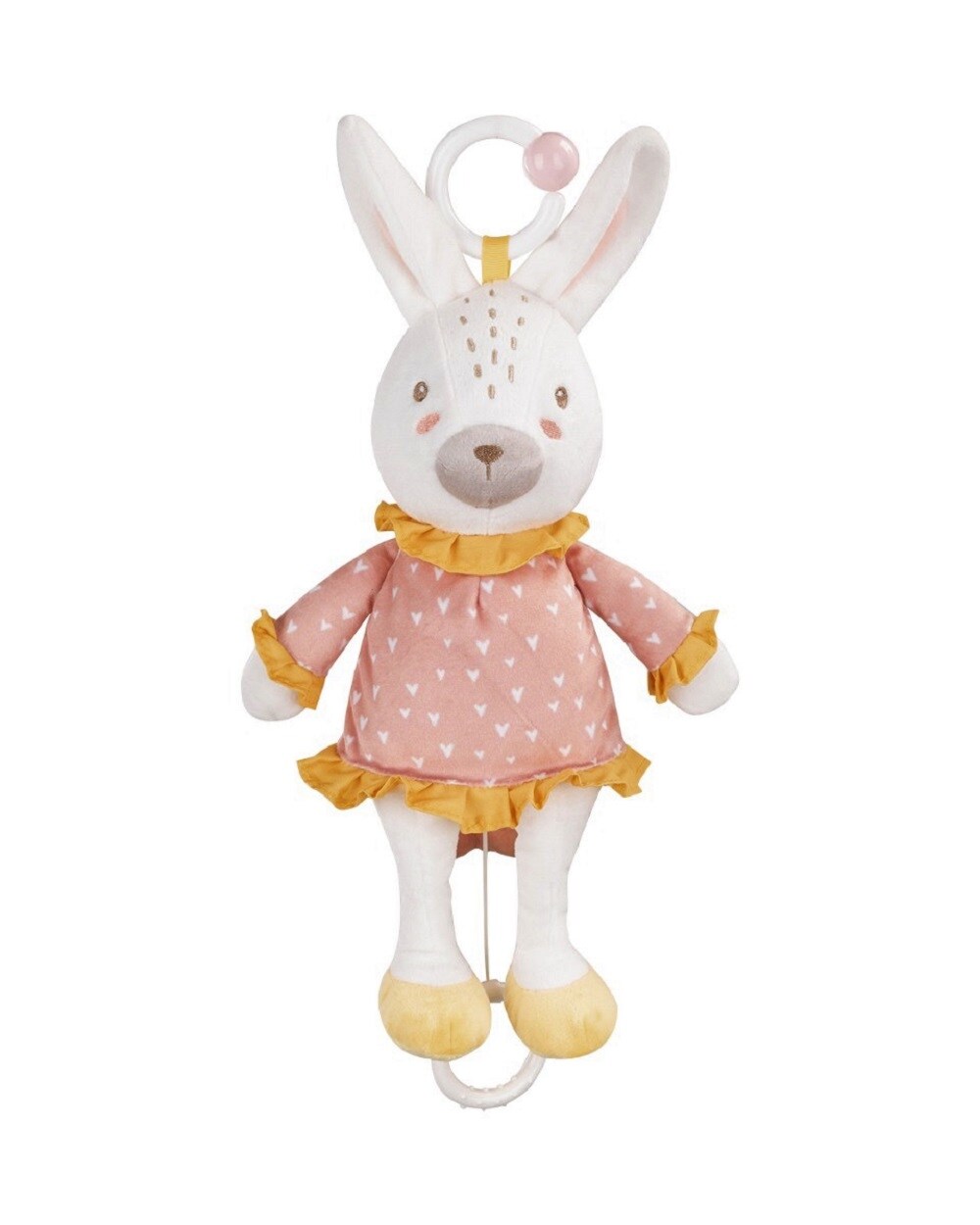 Kikkaboo Baby-Plüsch-Spieluhr Stofftier Aufzieh-Spieluhr C-Ring Einschlafhilfe rot | 03801201013328