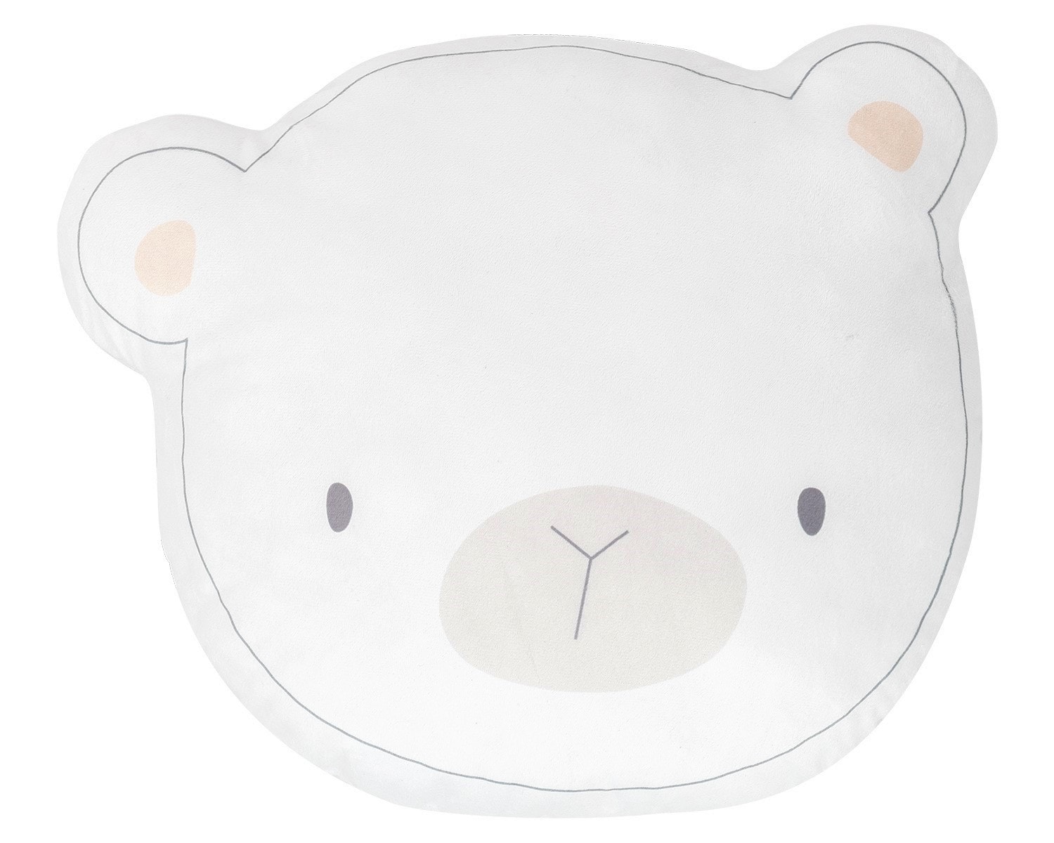 Kikkaboo Babykissen Pl&uuml;schtier, Kuschelkissen, Figurenkissen, ab Geburt wei&szlig; - Bild 1