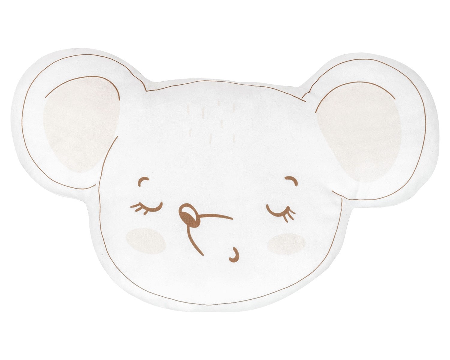 Kikkaboo Babykissen Pl&uuml;schtier, Kuschelkissen, Figurenkissen, ab Geburt wei&szlig; beige - Bild 1