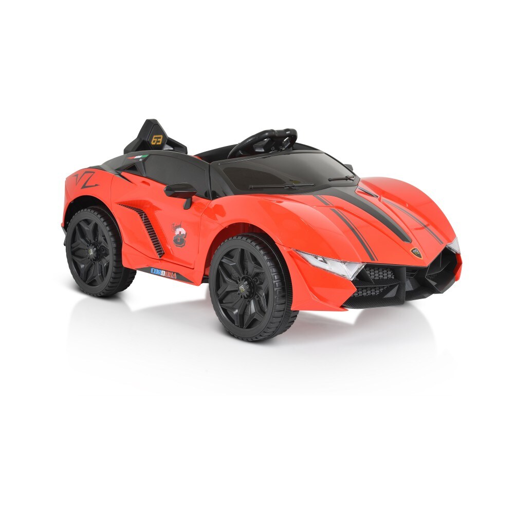 Moni Kinder Elektroauto Cordoba, MP3-Anschluss, Fernbedienung, Gurt, Bluetooth rot - Bild 1