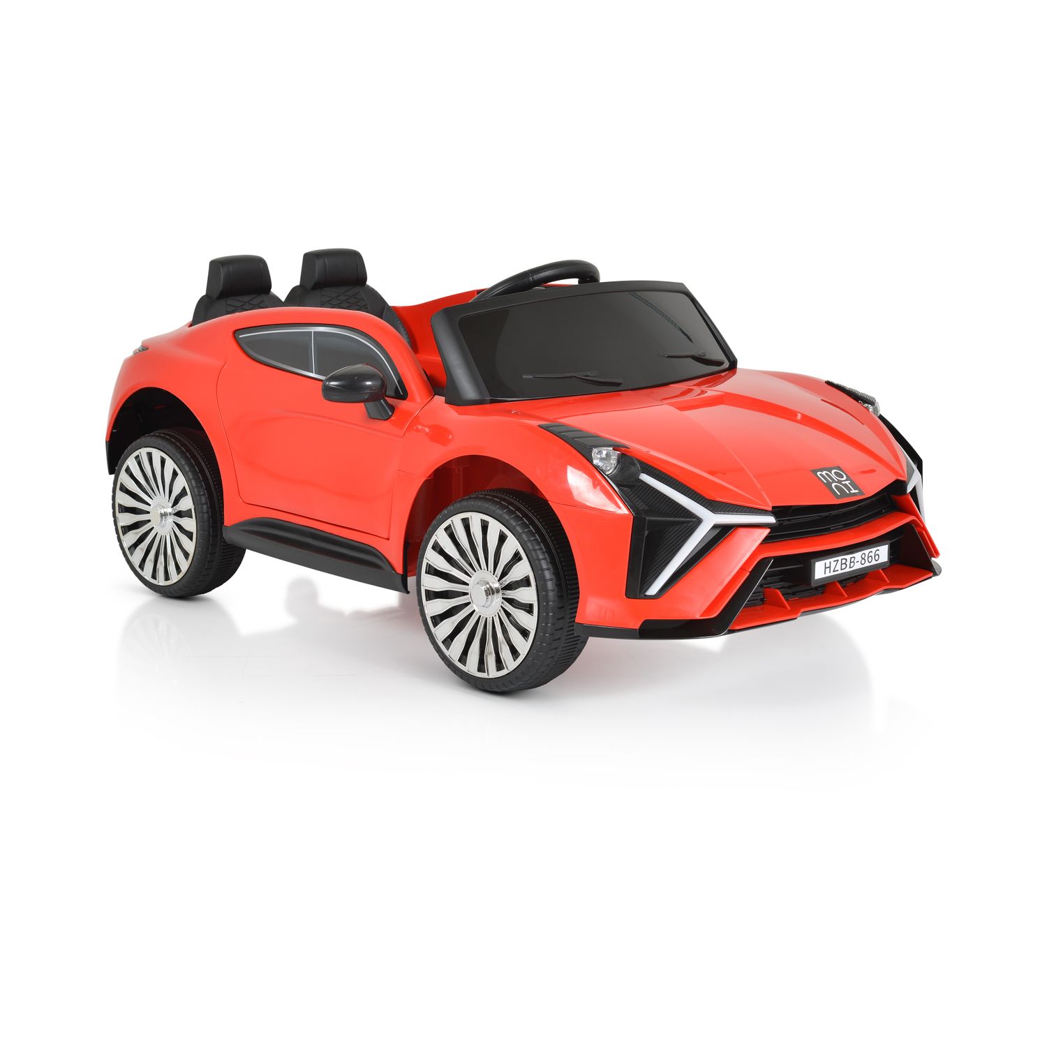 Moni Kinder Elektroauto Dakota Musikfunktion Fernbedienung Sicherheitsgurt MP3 rot - Bild 1