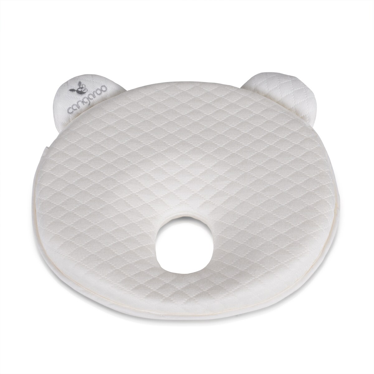 Cangaroo Babykissen Pooh ergonomisch 27 x 24 x 3 cm, Memory-Schaum, ab Geburt weiß | 03800146267902