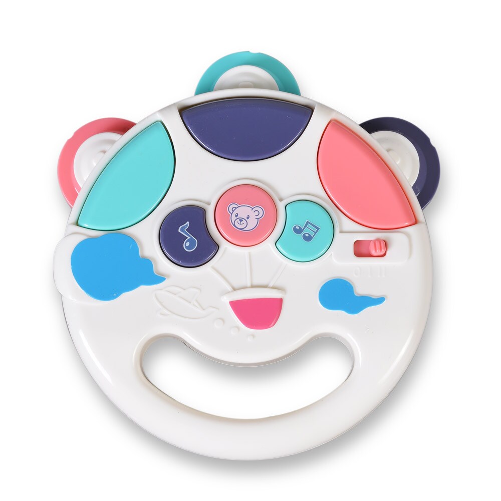 Moni Musikspielzeug Tamburin K999-106B Melodien Ger&auml;usche Licht Musikinstrument bunt - Bild 1