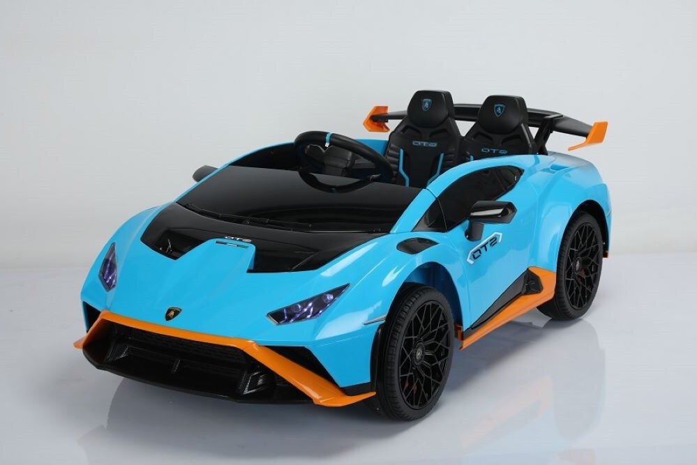 ES-Toys Kinder Elektroauto Lamborghini Huracan STO EVA-Reifen Bluetooth MP3 USB blau - Bild 1