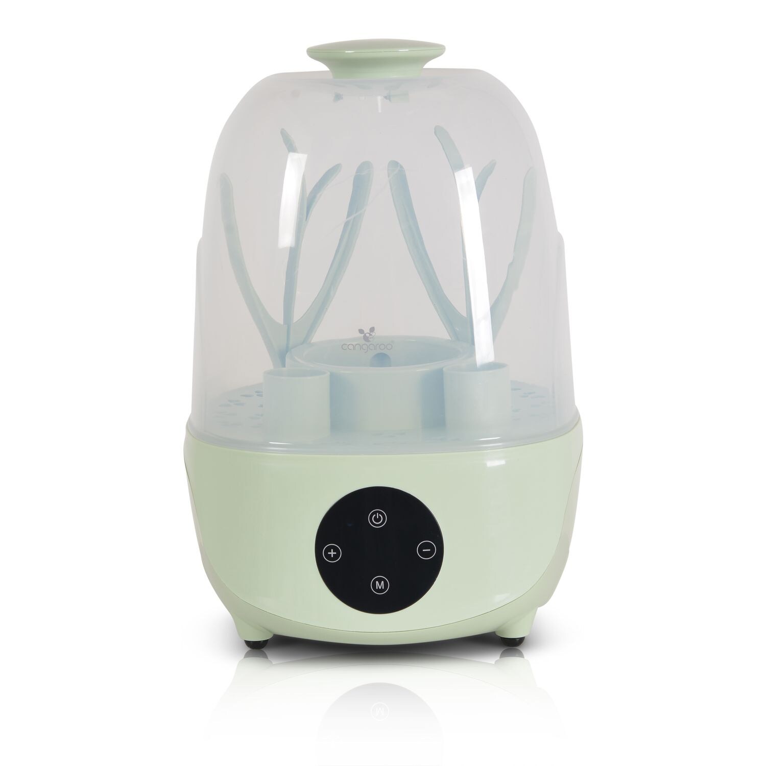 Cangaroo Sterilisator Verde 4 in 1 Flaschenwärmer, für 6 Flaschen, Dampfgarer grün | 03800146269951