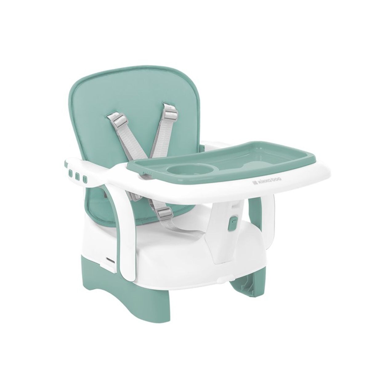 Kikkaboo Kinderstuhl, Boostersitz Chewy, Doppeltablett, Sicherheitsgurt, faltbar grün