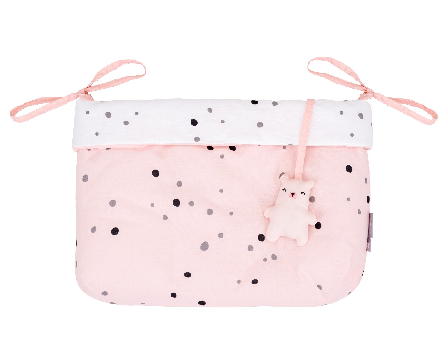 Kikkaboo Windeltasche Babybett Bear with me Aufbewahrungstasche Utensilientasche rosa