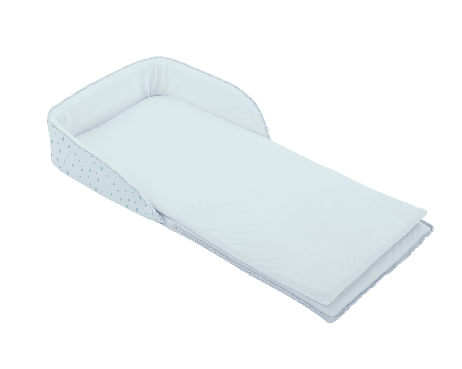 Kikkaboo tragbares Babybett 2 in 1 Rucksack Matratze verstellbare Gurte faltbar blau - Bild 1