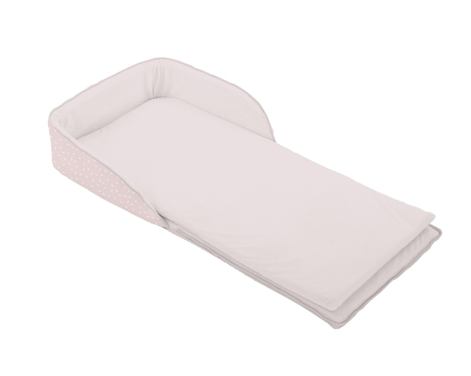 Kikkaboo tragbares Babybett 2 in 1 Rucksack Matratze verstellbare Gurte faltbar rosa | 03801106011252