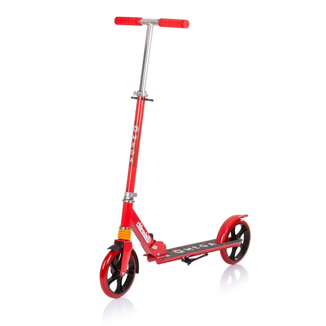 Chipolino Kinderroller Omega PU Räder ABEC-7 Lager verstellbar faltbar Bremse rot