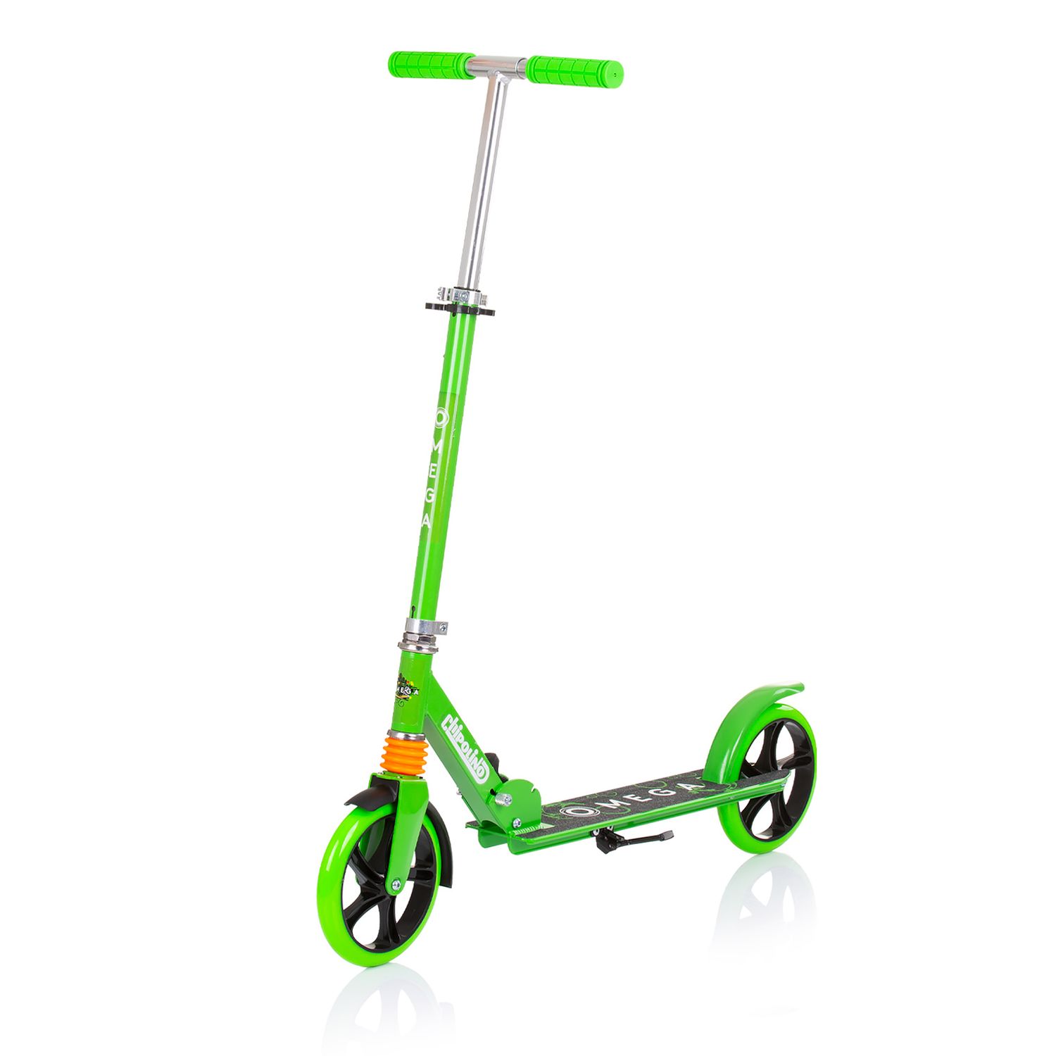 Chipolino Kinderroller Omega PU R&auml;der ABEC-7 Lager verstellbar faltbar Bremse gr&uuml;n - Bild 1
