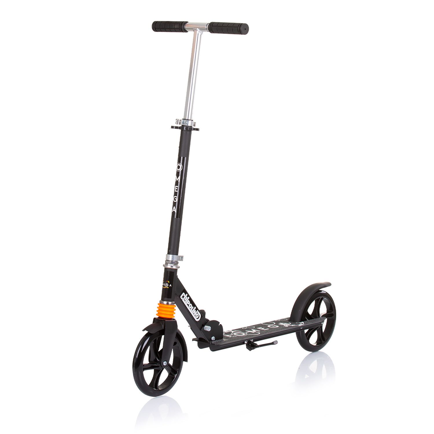 Chipolino Kinderroller Omega PU R&auml;der ABEC-7 Lager verstellbar faltbar Bremse schwarz - Bild 1