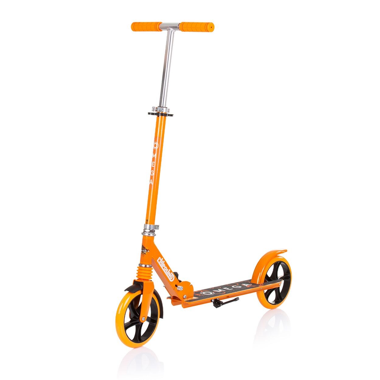 Chipolino Kinderroller Omega PU Räder ABEC-7 Lager verstellbar faltbar Bremse orange