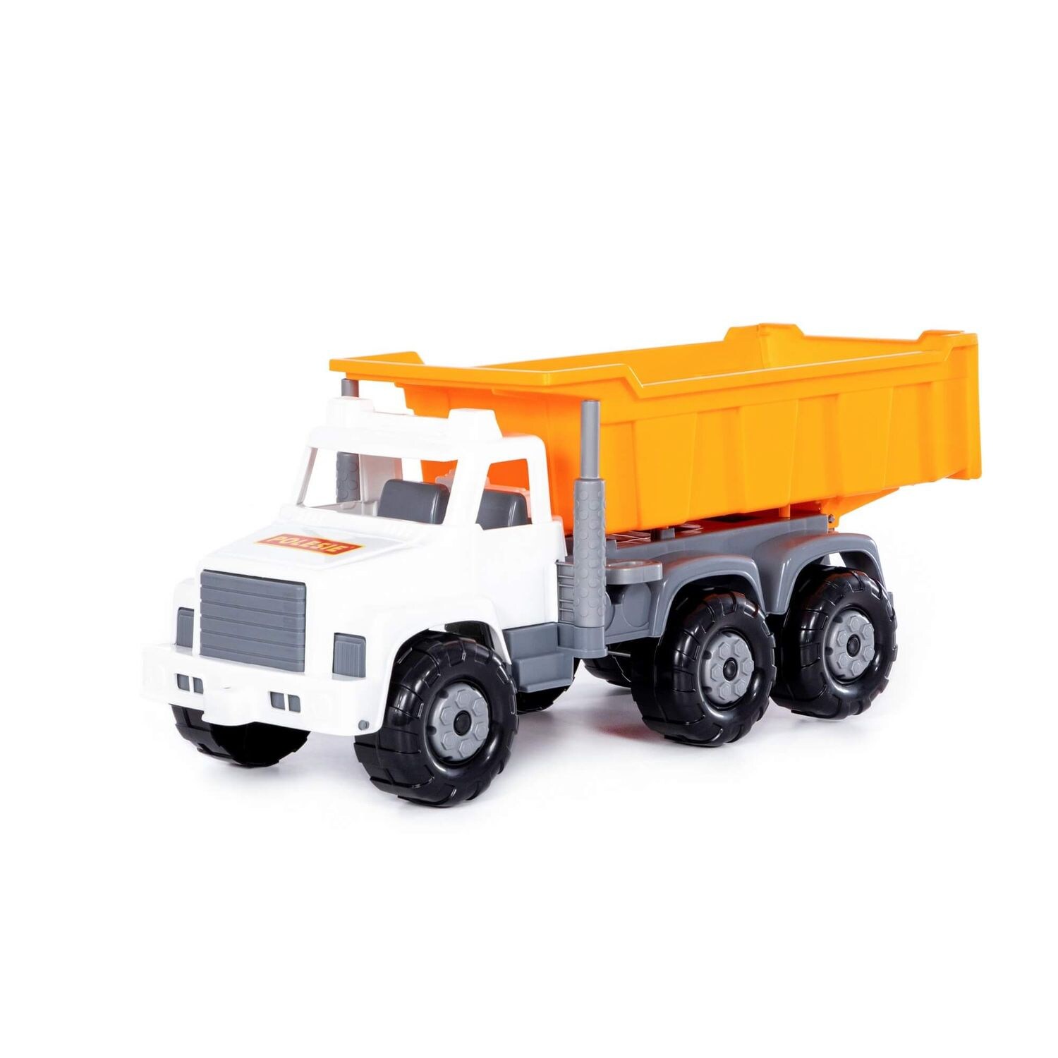 Polesie Spielzeug LKW, Kipper 96241 Ladefläche, Pritschenwagen, Kippfunktion orange | 04810344096241