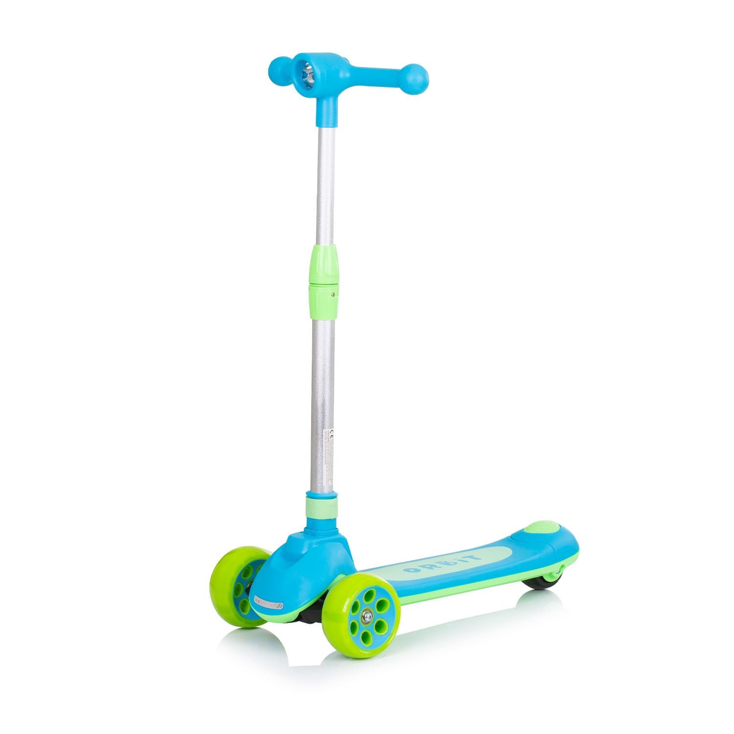 Chipolino Kinderroller Orbit 3 LED-R&auml;der Bremse Lenker h&ouml;henverstellbar klappbar blau - Bild 1
