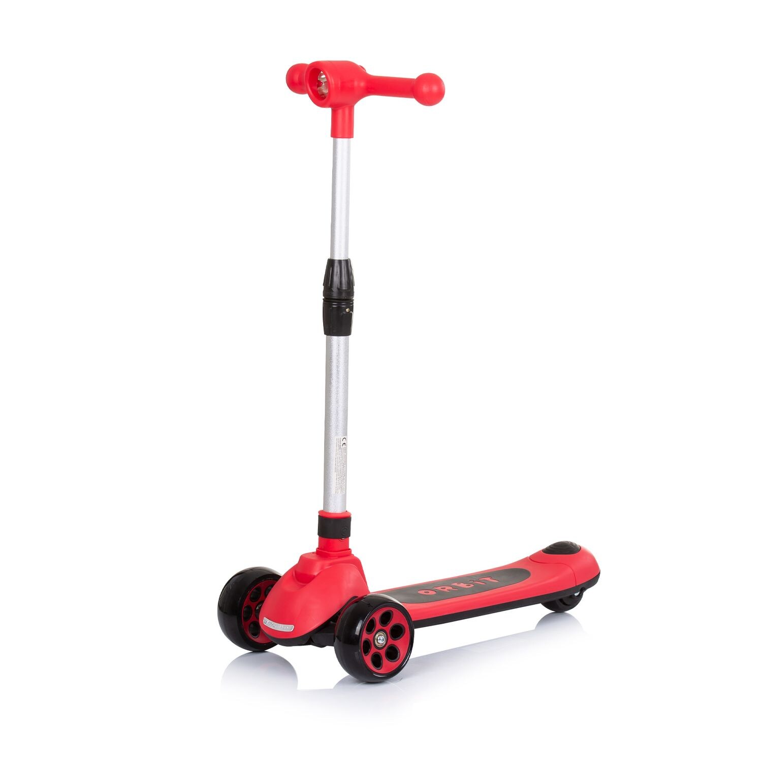 Chipolino Kinderroller Orbit 3 LED-Räder Bremse Lenker höhenverstellbar klappbar rot | 03800931055554