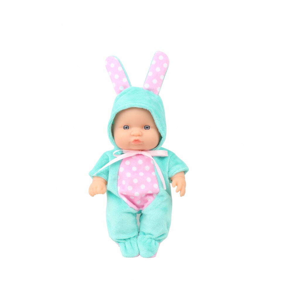 Moni Kinderpuppe 20 cm Hase Spielpuppe, Hasenkost&uuml;m bewegliche Arme ab 3 Jahren gr&uuml;n - Bild 1
