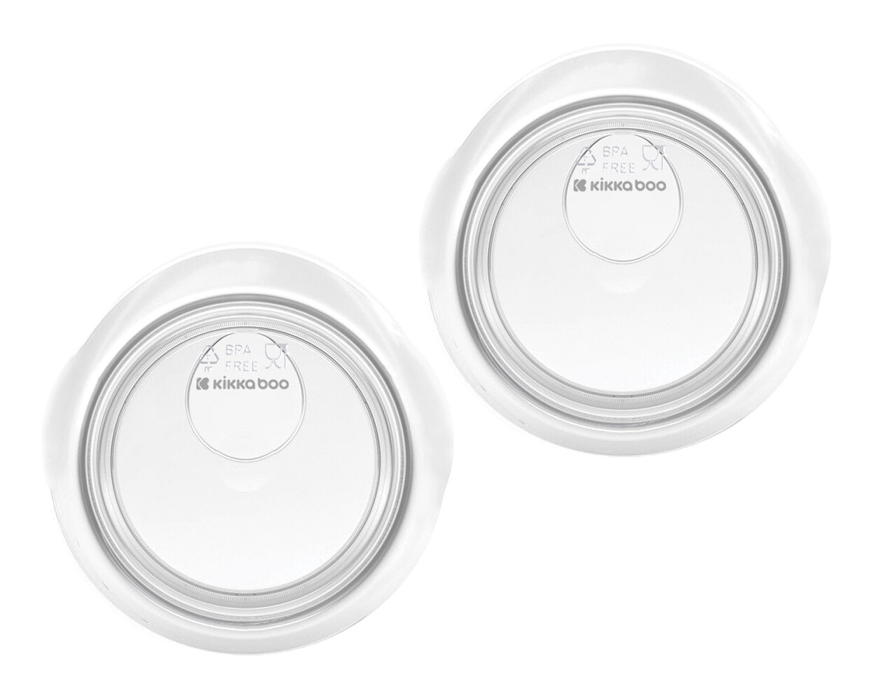 Kikkaboo Milchauffangschalen 2 St&uuml;ck Fassungsverm&ouml;gen 30 ml Muttermilchsammler wei&szlig; - Bild 1