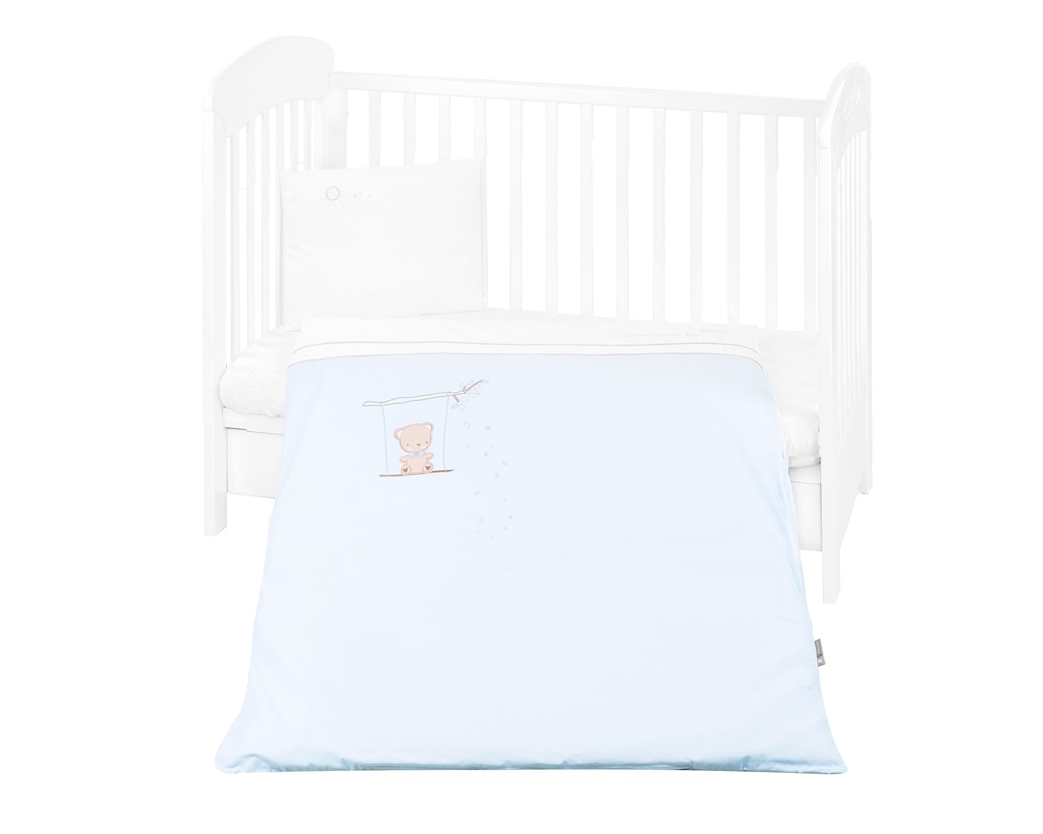 Kikkaboo Babybettw&auml;sche Set Dream Big 5-teilig Decke 135 x 95cm Kissen 45 x 35cm blau - Bild 1