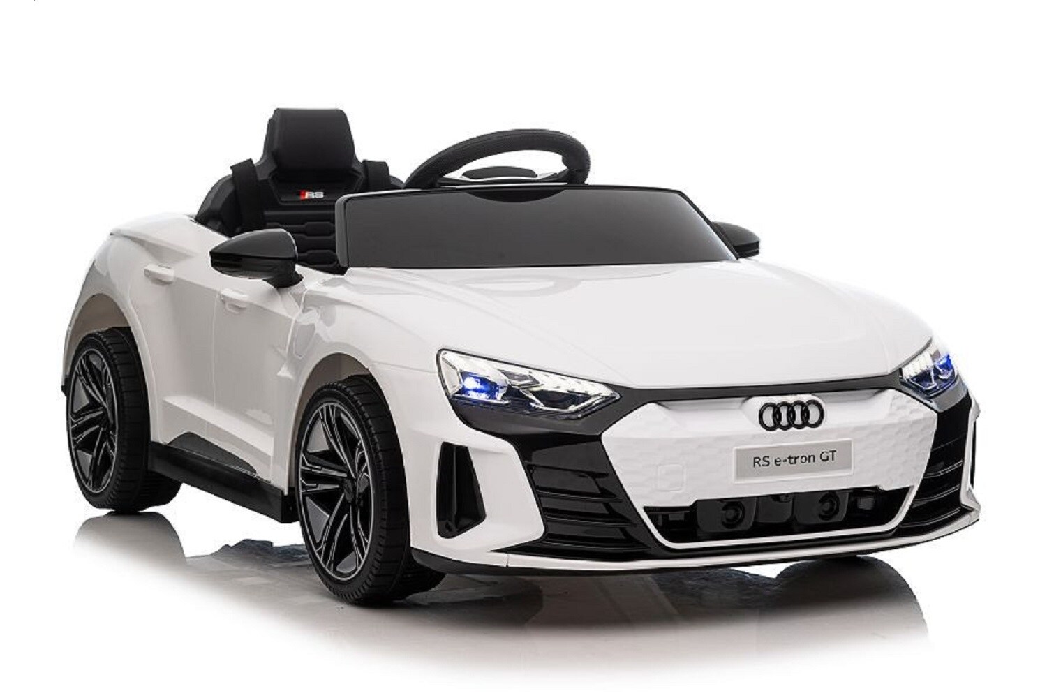 ES-Toys Kinder Elektroauto Audi RS E-Tron, Allradantrieb, Fernbedienung, MP3 wei&szlig; - Bild 1