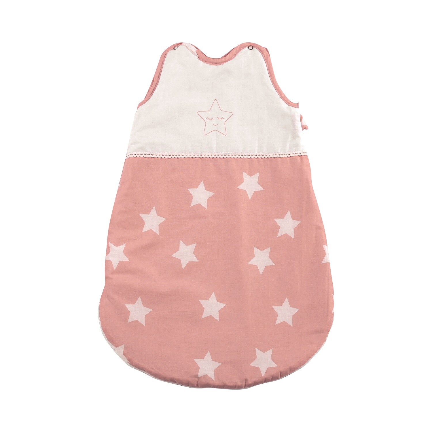 Lorelli Baby Winterschlafsack 0-6 Monate 60cm lang 100% Baumwolle Reißverschluss pink | 03800166109428