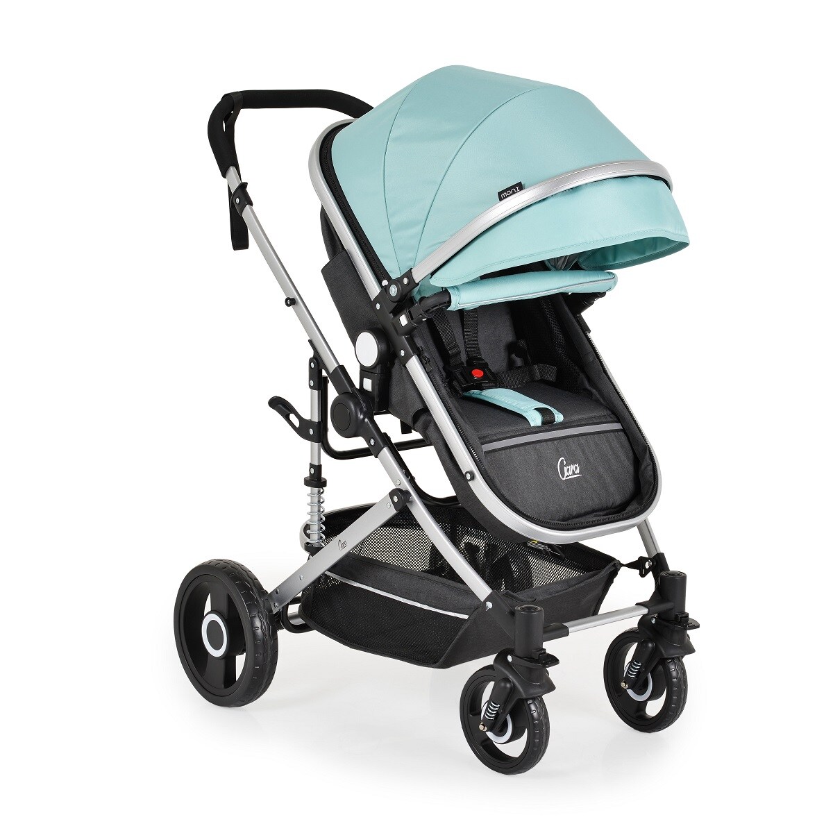 Moni Kinderwagen Ciara Tragetasche Sportsitz Wickeltasche faltbar Sitz umkehrbar blau schwarz | 03800146236557