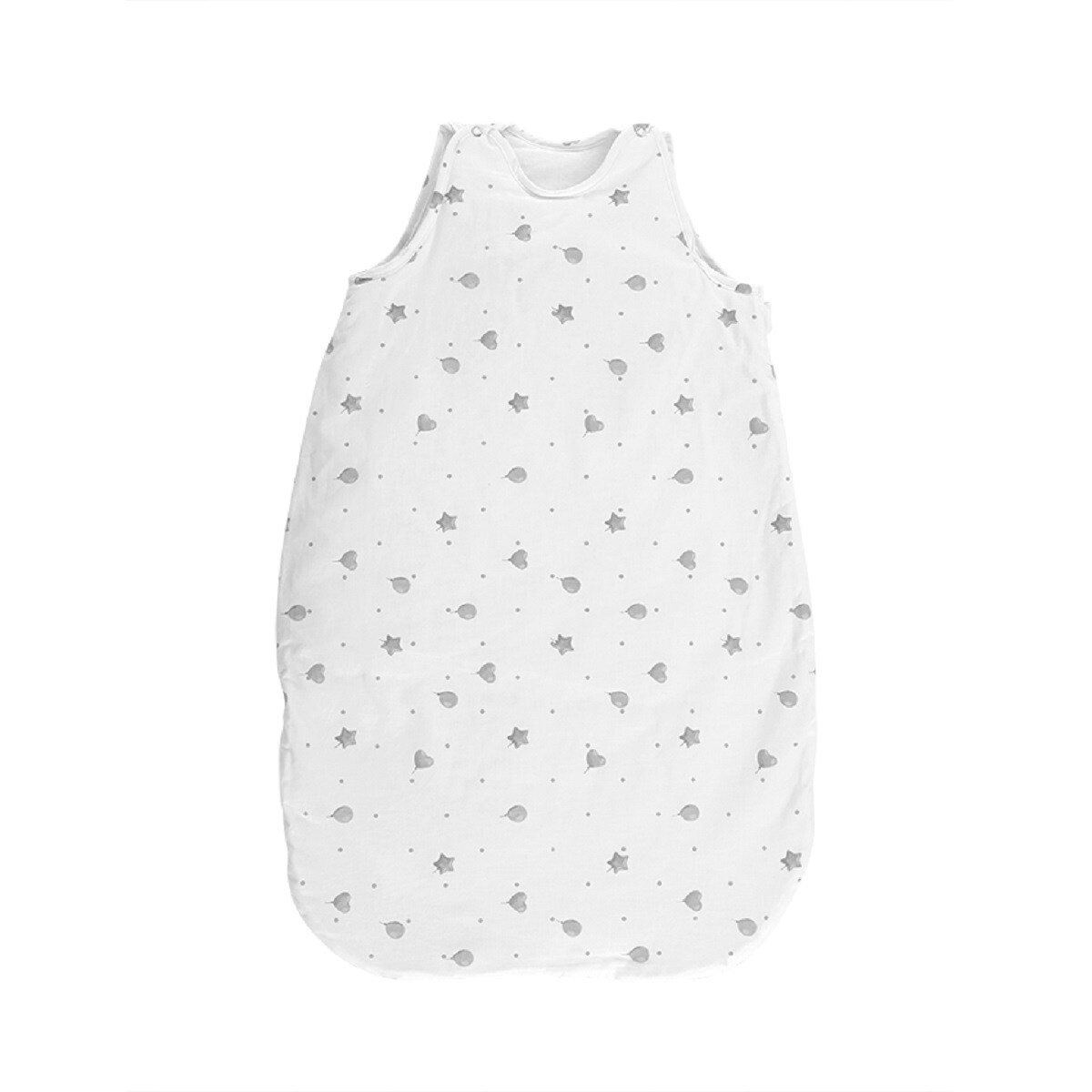 Lorelli Baby Winterschlafsack 85 cm 100% Baumwolle, 2,5 TOG, Ma&szlig;e 80 x 45 x 3 cm wei&szlig; grau - Bild 1