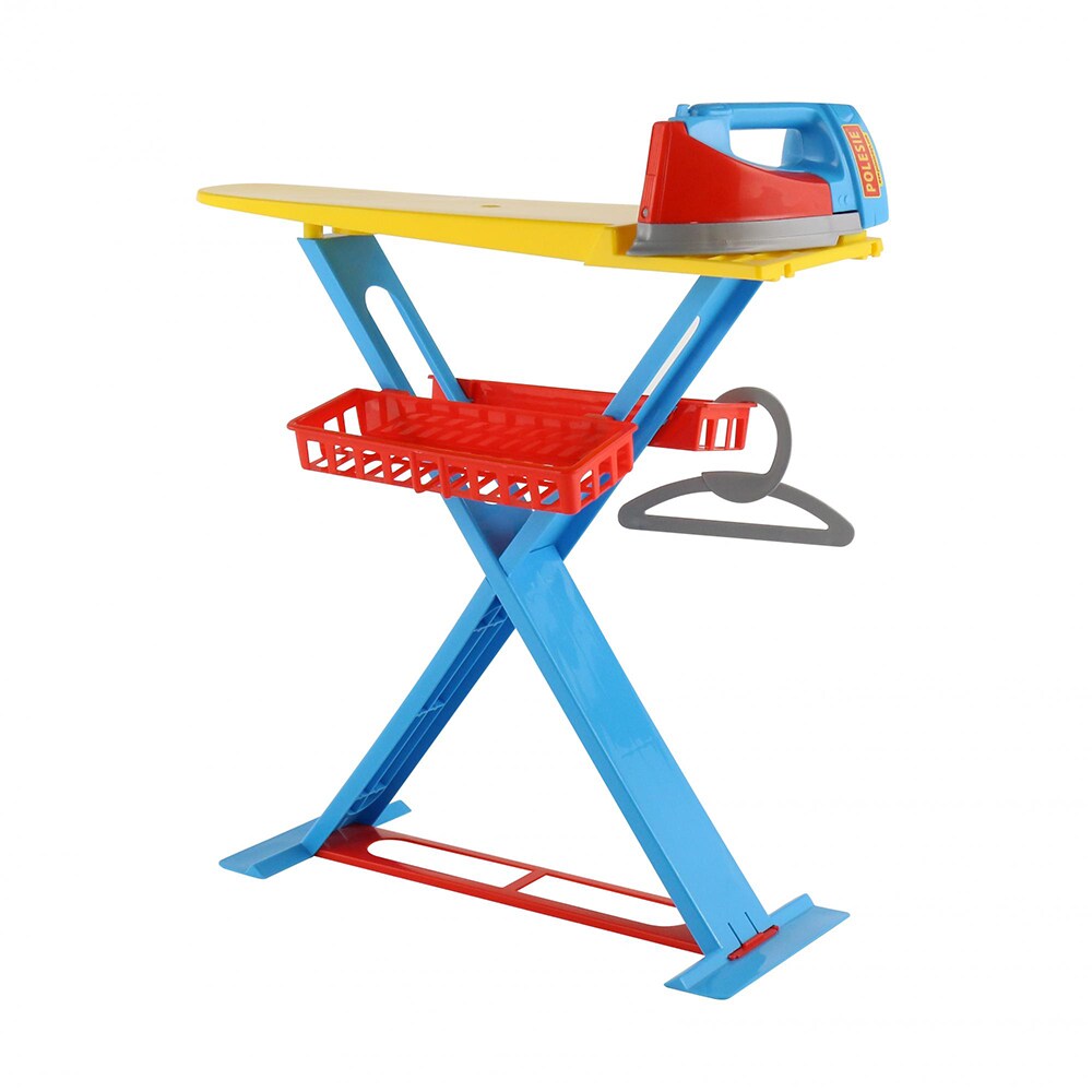 Polesie Kinderb&uuml;gelbrett 43467 B&uuml;geleisen, Kleiderb&uuml;gel, zwei K&ouml;rbe, ab 3 Jahren bunt - Bild 1