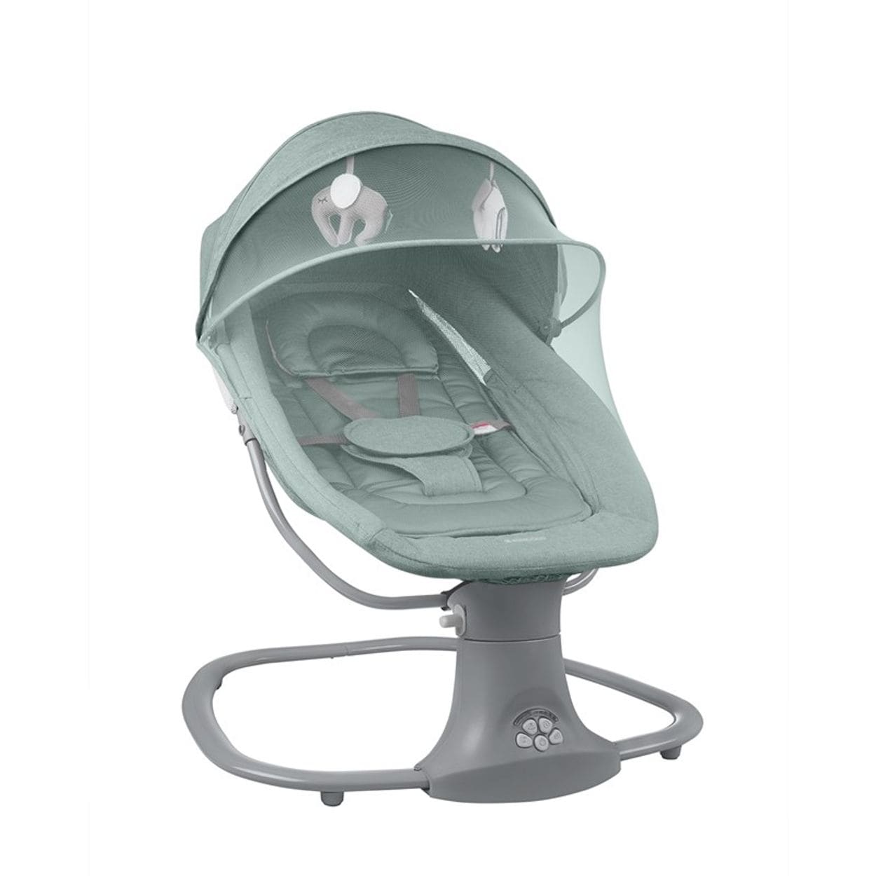 Kikkaboo Babywippe Winks 2 in 1 Stuhl, Moskitonetz, ?Timer, Musik, Fernbedienung gr&uuml;n - Bild 1