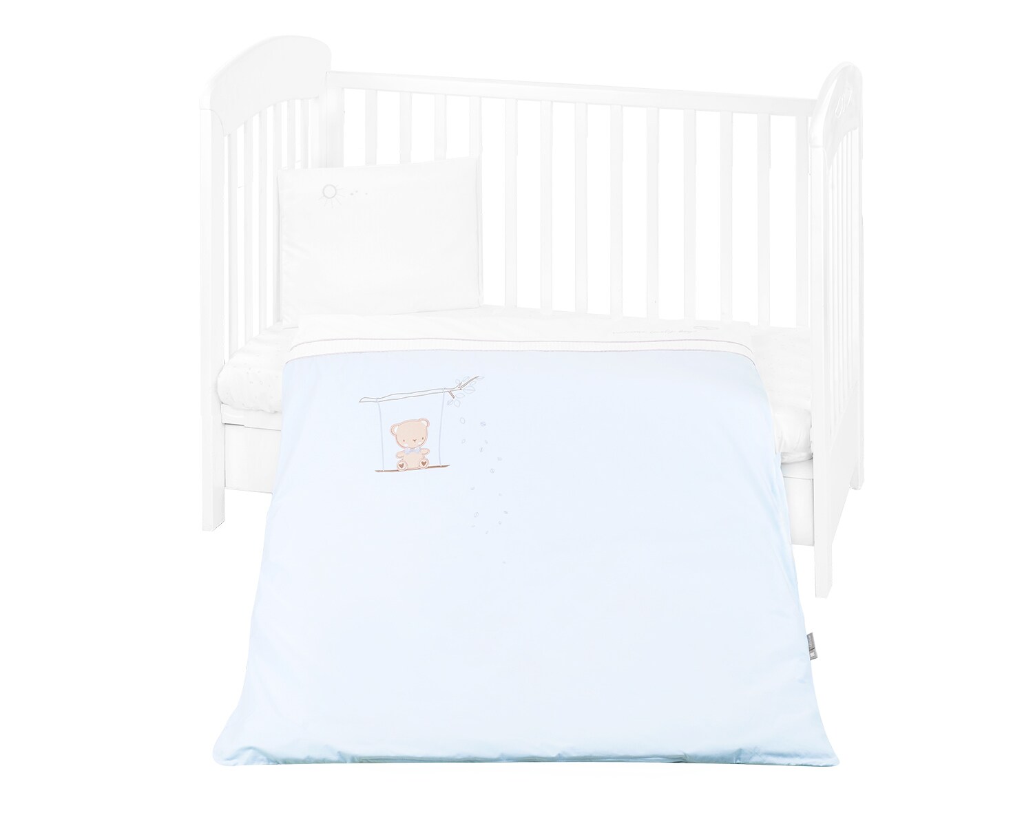 Kikkaboo Babybettwäsche-Set Dream Big 3-tlg. Bezug 135 x 95 Kissen 45 x 35 Laken blau | 03800171200165