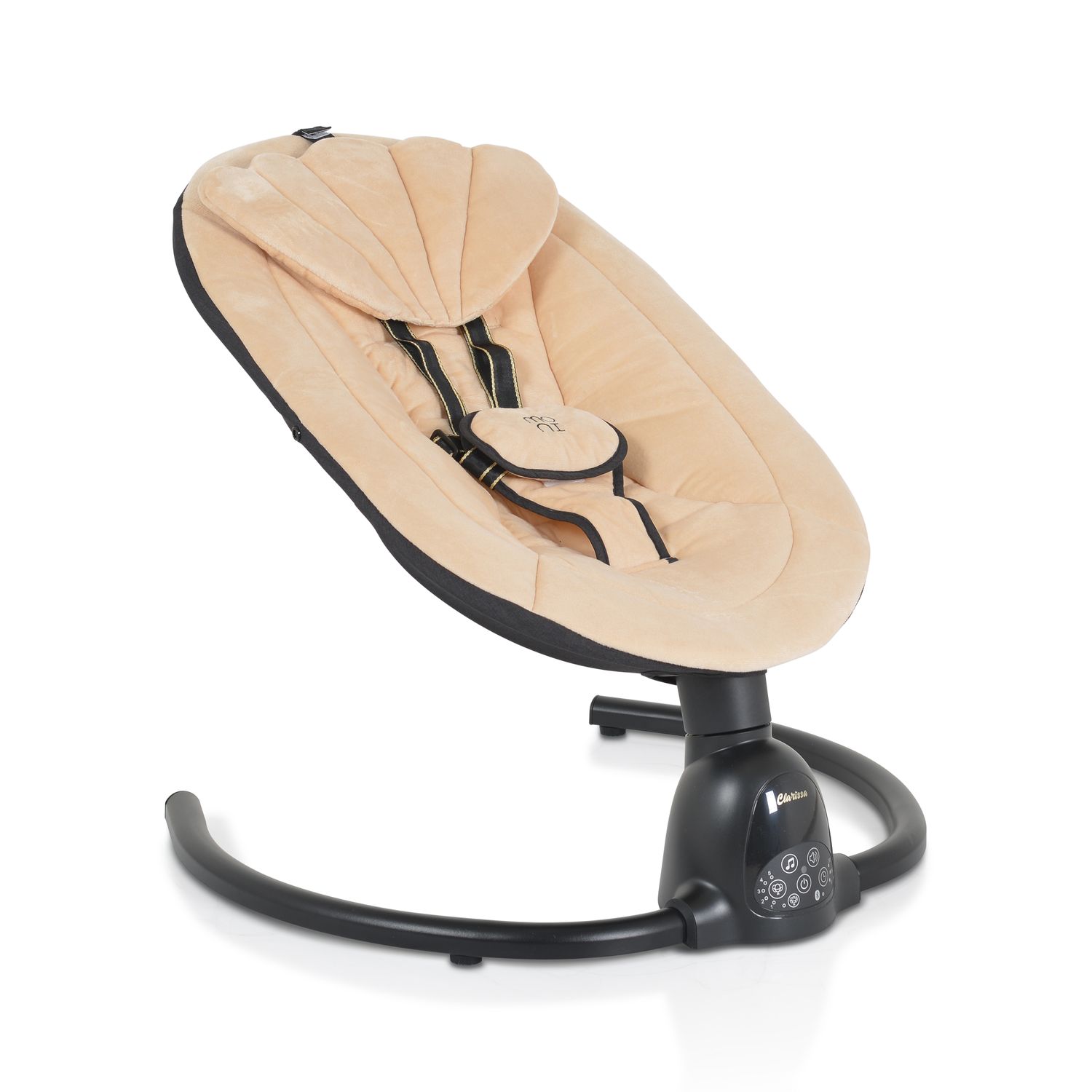 Moni Babywippe Clarissa elektrisch Moskitonetz Fernbedienung Musikfunktion Timer beige - Bild 1