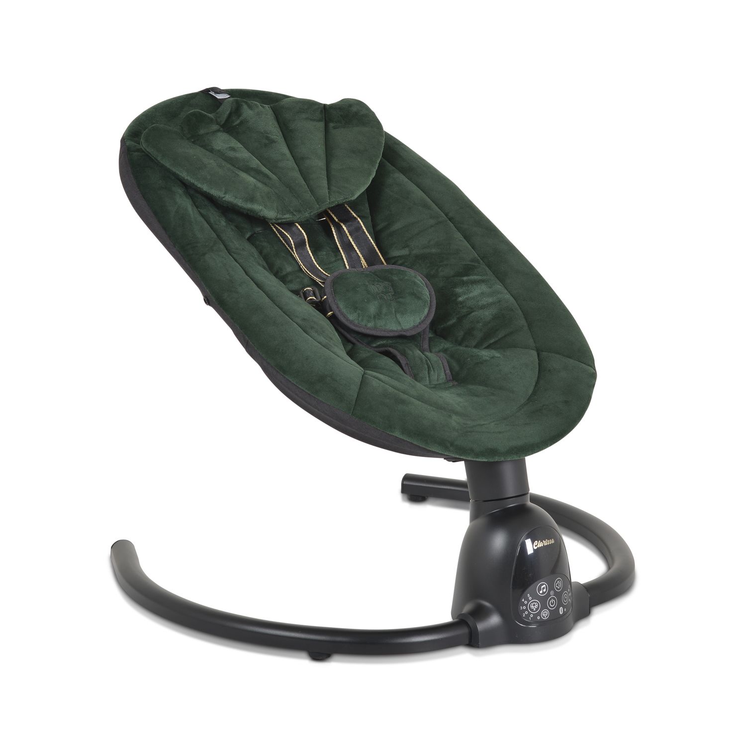 Moni Babywippe Clarissa elektrisch Moskitonetz Fernbedienung Musikfunktion Timer gr&uuml;n - Bild 1