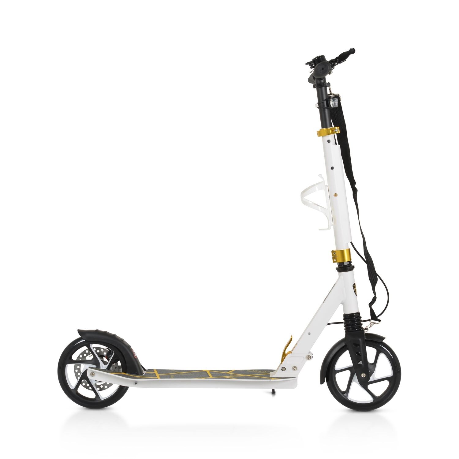 Byox Kinderroller Chic PU-Räder, LED-Licht, ABEC-7 Lager, Seitenständer, faltbar weiß | 03800146228392