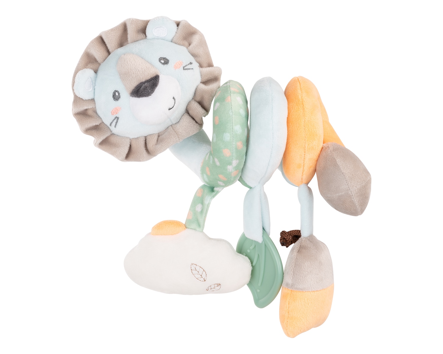 Kikkaboo Stoffspielzeug Activity-Spirale Tierform Bei&szlig;ring Greifling ab Geburt beige - Bild 1