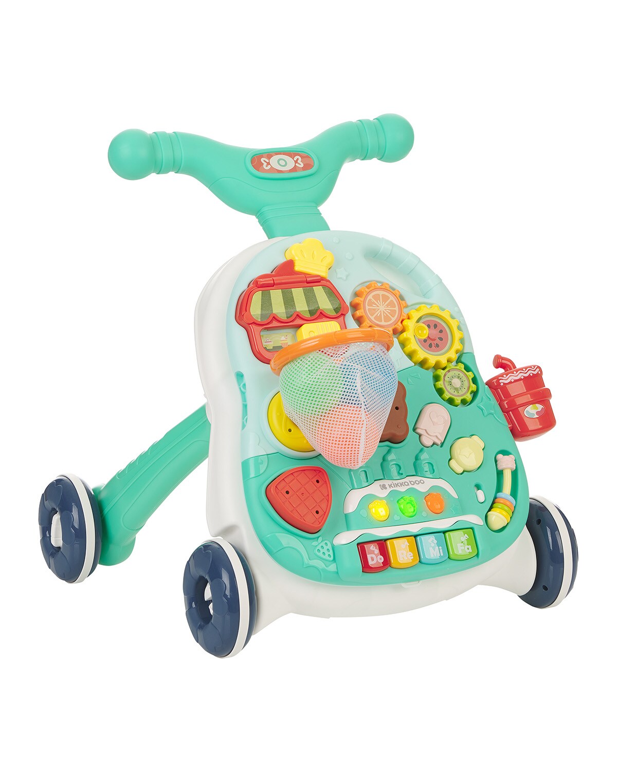 Kikkaboo Lauflernwagen 2 in 1 Candy Party Spieltisch Korb, Bälle, Musik, Licht grün | 03800171203555