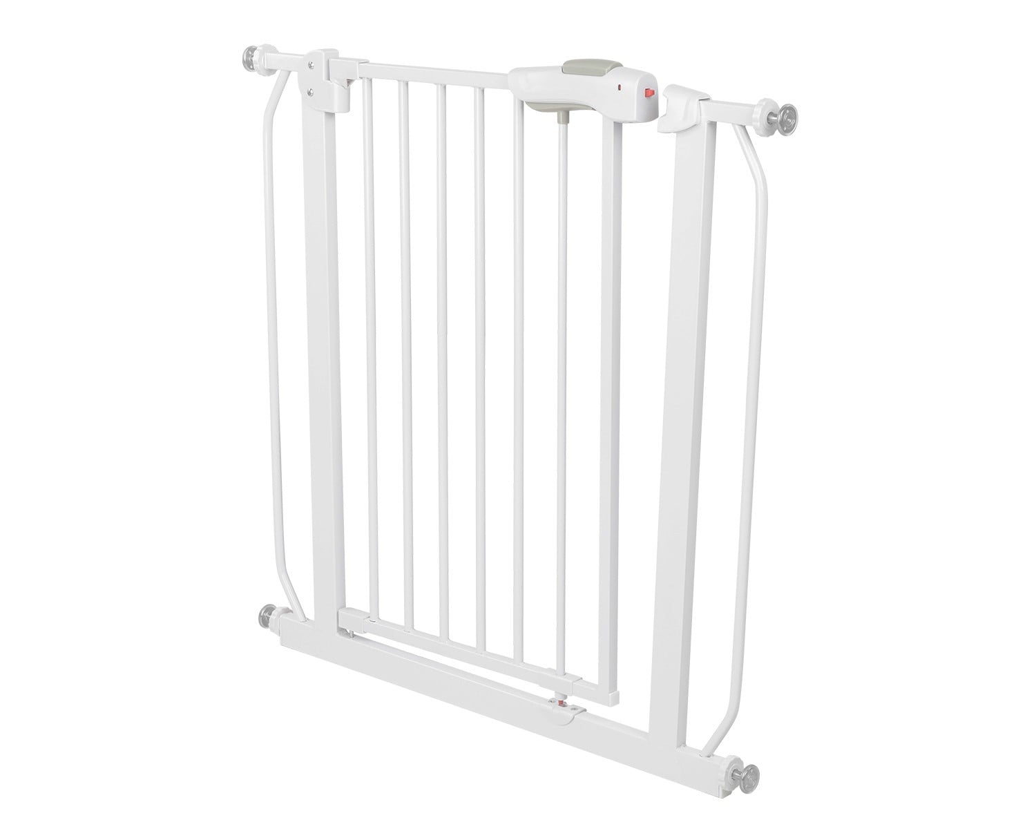 Kikkaboo Treppenschutzgitter All Safe, T&uuml;rschutzgitter, ausziehbar, erweiterbar wei&szlig; - Bild 1