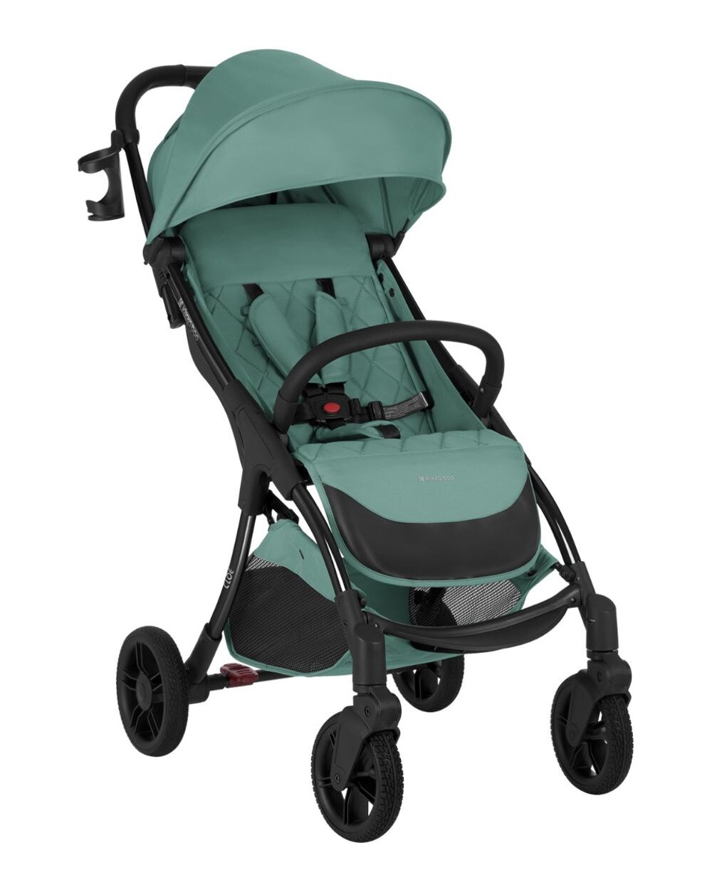 Kikkaboo Kinderwagen Buggy Cloe bis 22 kg Aluminiumrahmen faltbar Getränkehalter dunkelgrün