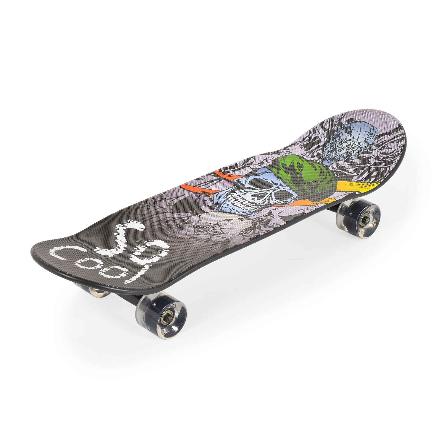 Byox Skateboard 28 Zoll ABEC-7 Aluminium PU-Leuchtr&auml;der LED Deckgr&ouml;&szlig;e 71 x 20 cm schwarz - Bild 1