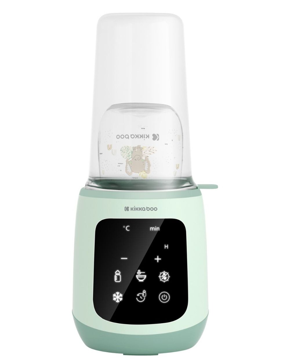 Kikkaboo Flaschenwärmer 4 in 1 Caldo sterilisieren, erwärmen, auftauen, Timer grün | 03800171207485