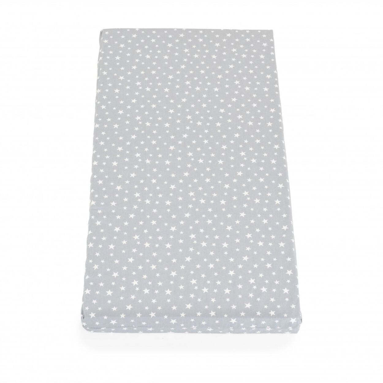 Moni Babybett-Matratze Classico 120 x 60 x 9 cm, Bezug abnehmbar, 100% Baumwolle hellgrau